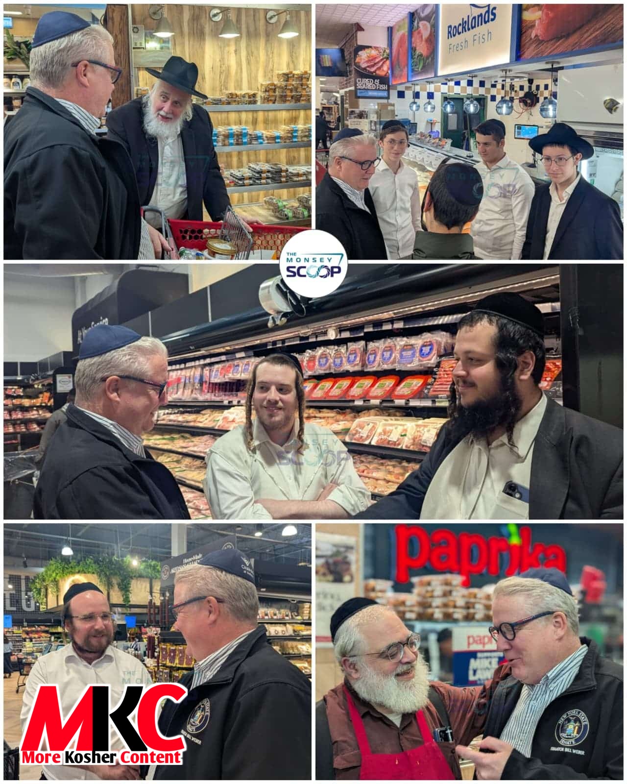 בילדער: ניו יארק סטעיט סענעטאר ביל וועבער האט באזוכט Rockland Kosher, וואו ער האט באגריסט די קונים און זיך…
