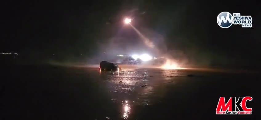 נאך ווידעא צייגט ווי עמערדזשענסי דינסטן ראטעווען דרייווערס וואס זענען שטעקן געבליבן אויף פארפלייצטע וועגן אי…