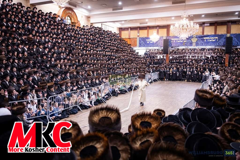 בילדער: חתונה פון אן אייניקל פון כ"ק אדמו"ר מסאטמאר שליט"א אין וויליאמסבורג