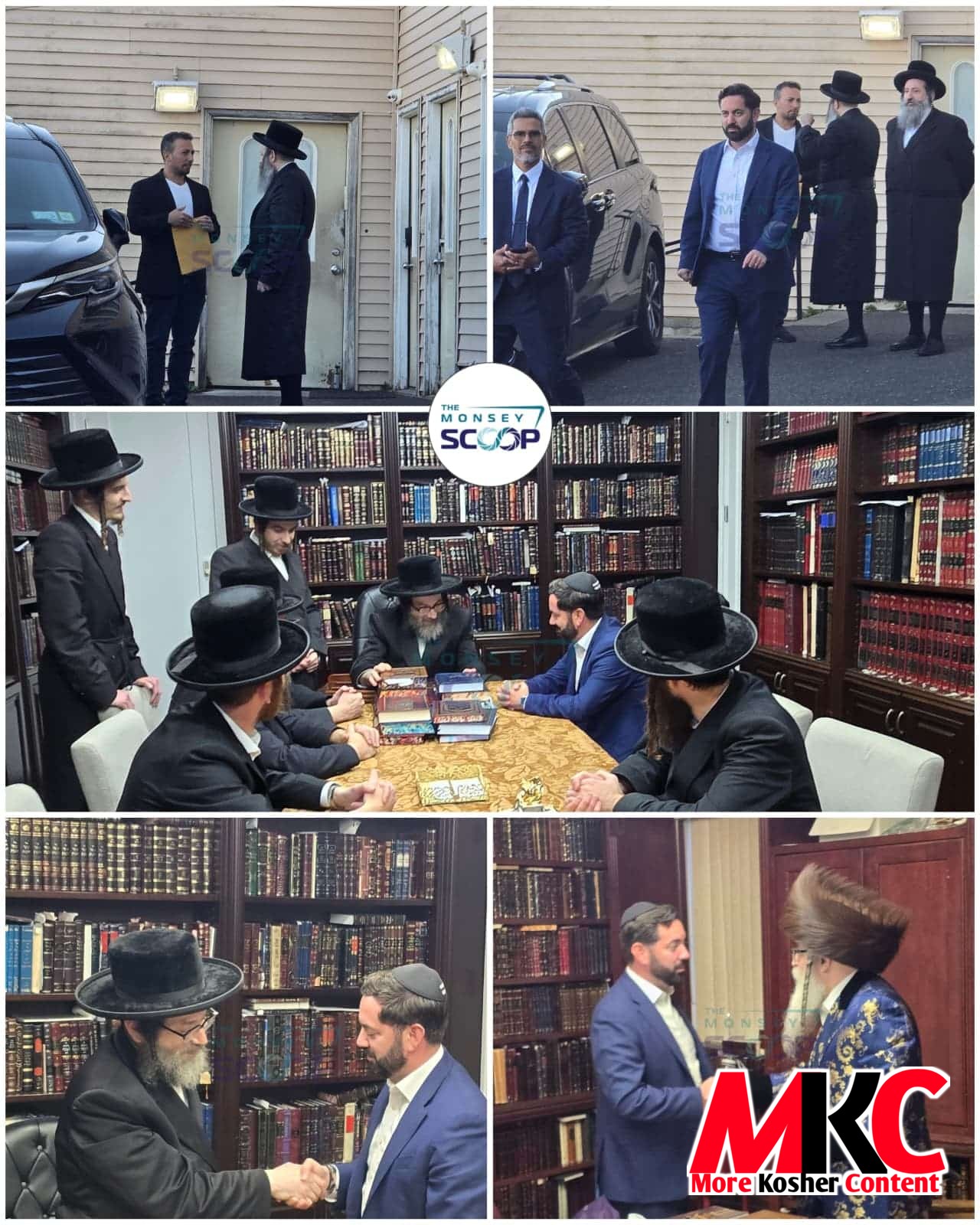בילדער: קאנגרעסמאן מייק לאולער האט באזוכט כ"ק אדמו"ר מפאפא מאנסי שליט"א, כ"ק אדמו"ר מוויזשניץ שליט"א, און…