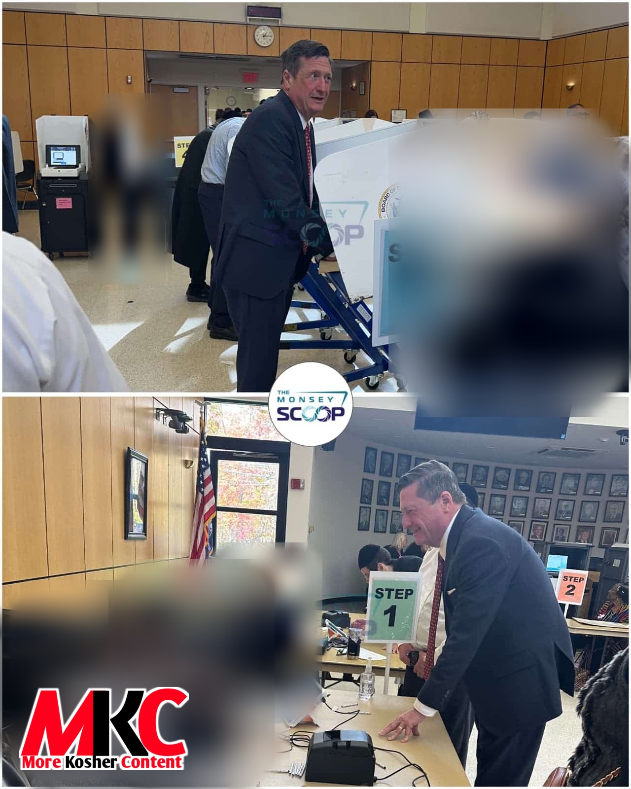PHOTOS: Ramapo Town Supervisor Michael Specht casts his ballot at Ramapo Town Hall during early voting ahe…
