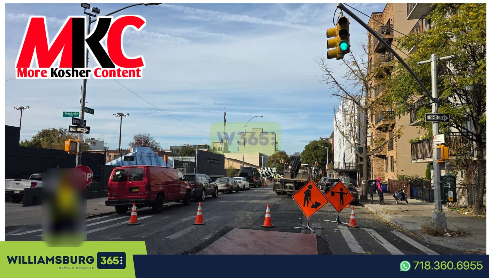 TRAFFIC ALERT: Marcy Avenue at Kosciuszko Street is closed due to construction. Drivers should use an altern…
