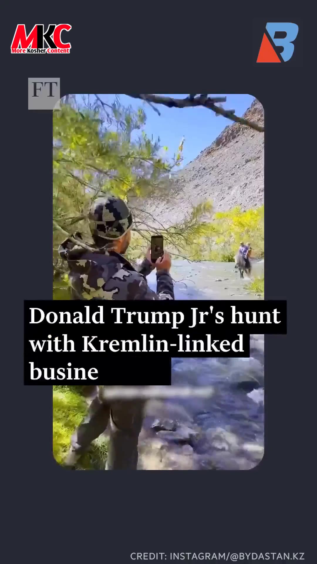 🇺🇸🇷🇺 - WATCH: Donald Trump Jr., son of President Donald Trump, was joined on a hunting trip in Mongolia…