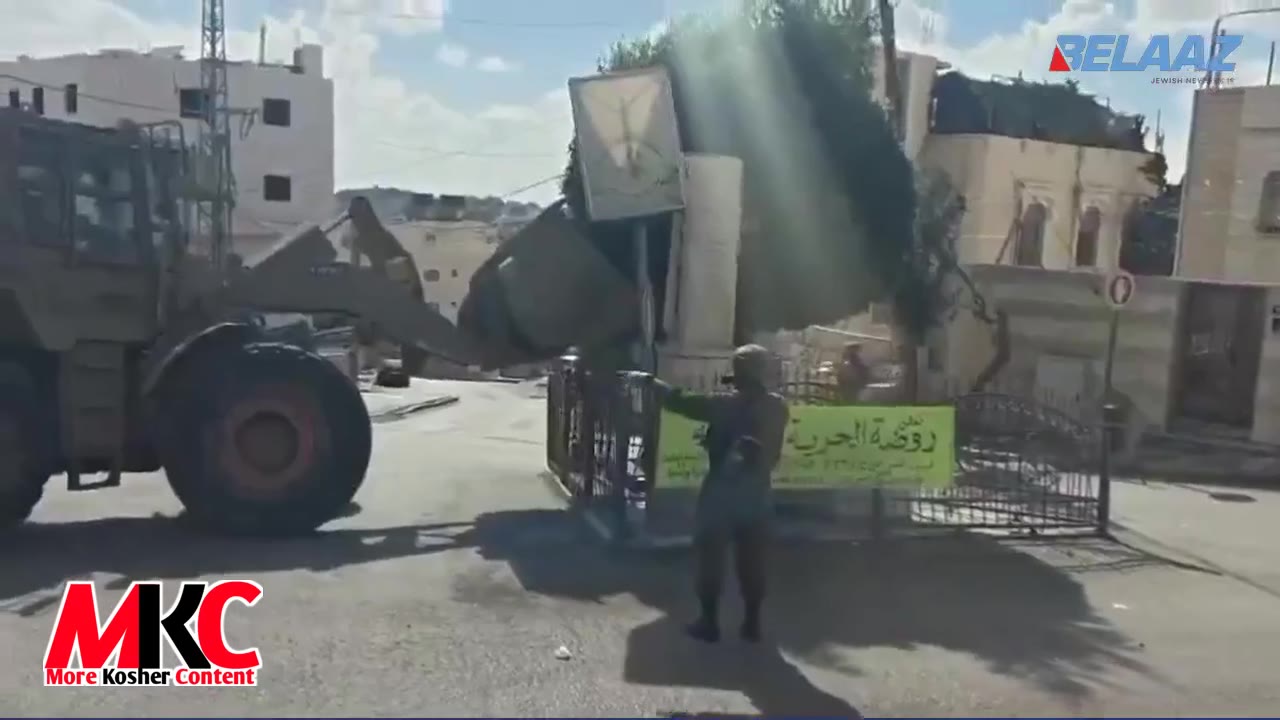 🇮🇱 - ווידעא: צה"ל סאלדאטן פון באטאליאן 101 האבן צעשטערט דענקמעלער וואס זענען אויפגעבויט געווארן אין חברון…