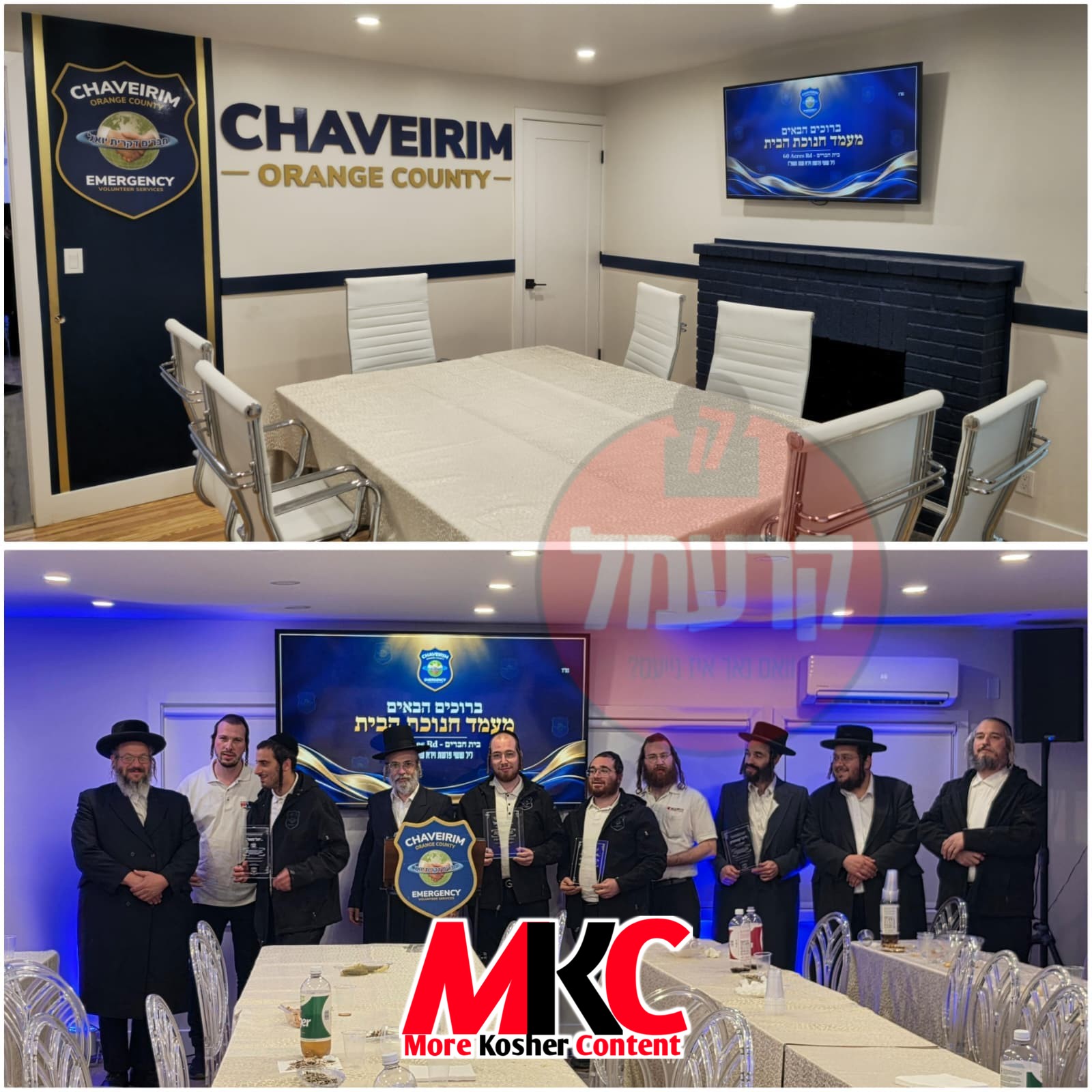 פריידיגע מאמענטן ביים מעמד חנוכת הבית פאר די נייע קרית יואל חברים הויפטקווארטירן, איינגערישט מיט פילע סאפיסט…